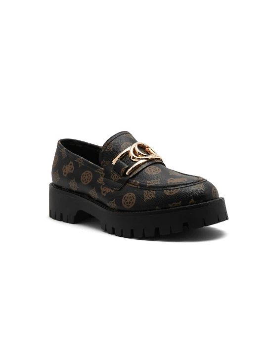 Zdjęcie produktu Guess Loafersy Ilary | z dodatkiem skóry czarny