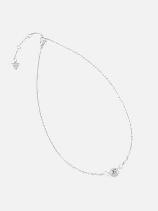 Zdjęcie produktu Guess naszyjnik z zawieszką damski ze stali nierdzewnej TINY PEARLY srebrny