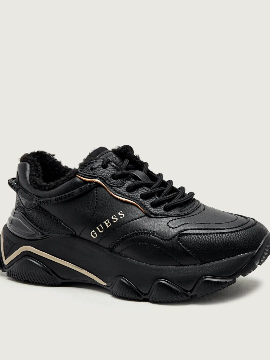 Zdjęcie produktu Guess Ocieplane sneakersy Micola4 | shearling czarny
