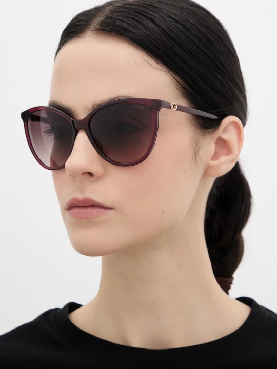 Zdjęcie produktu Guess okulary przeciwsłoneczne bordowy