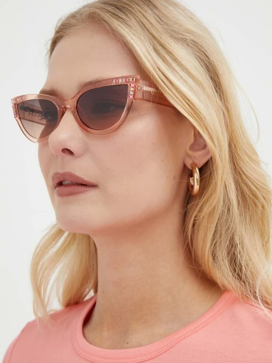 Zdjęcie produktu Guess okulary przeciwsłoneczne różowy