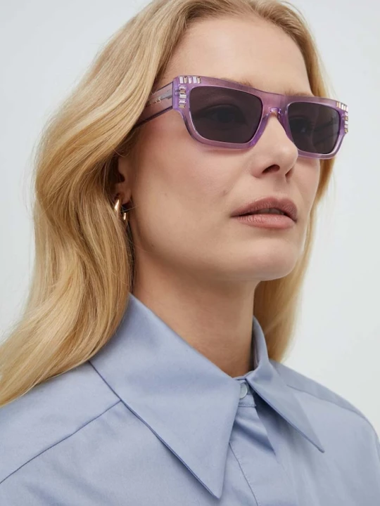 Zdjęcie produktu Guess okulary przeciwsłoneczne fioletowy