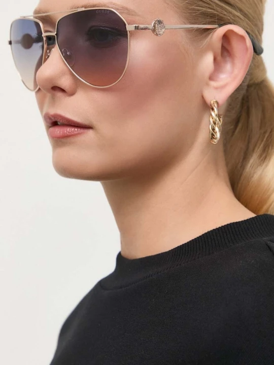 Zdjęcie produktu Guess okulary przeciwsłoneczne złoty