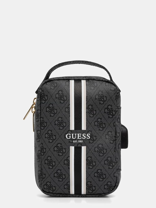 Zdjęcie produktu Guess organizer na kable z imitacji skóry szary