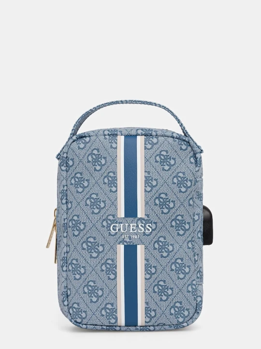 Zdjęcie produktu Guess organizer na kable z imitacji skóry niebieski