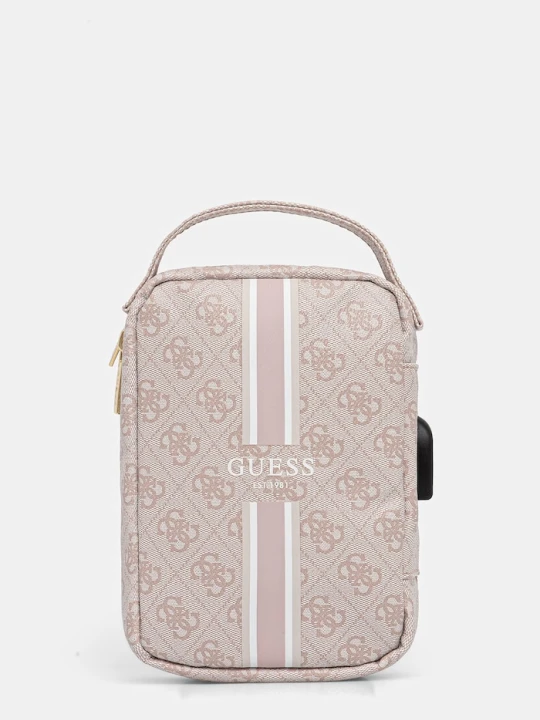 Zdjęcie produktu Guess organizer na kable z imitacji skóry różowy