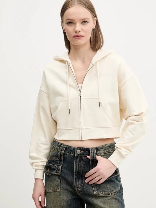 Zdjęcie produktu Guess Originals bluza bawełniana beżowy
