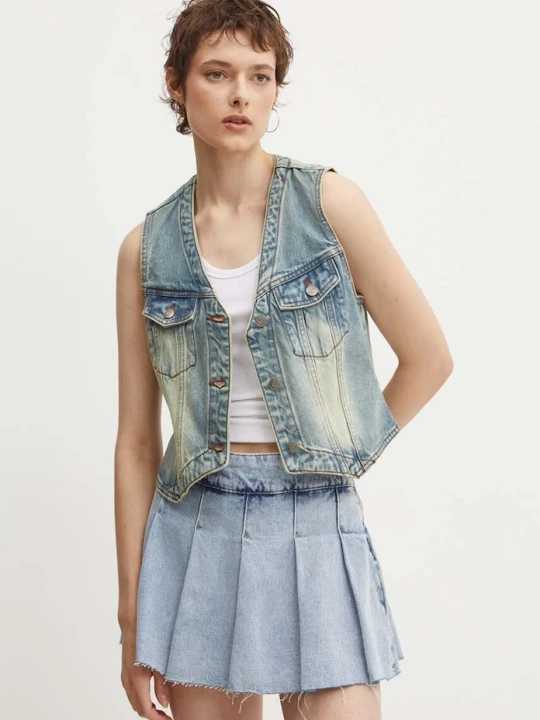 Zdjęcie produktu Guess Originals kamizelka jeansowa niebieski