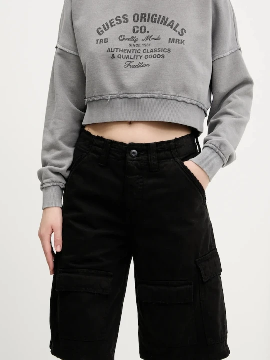 Zdjęcie produktu Guess Originals szorty bawełniane czarny
