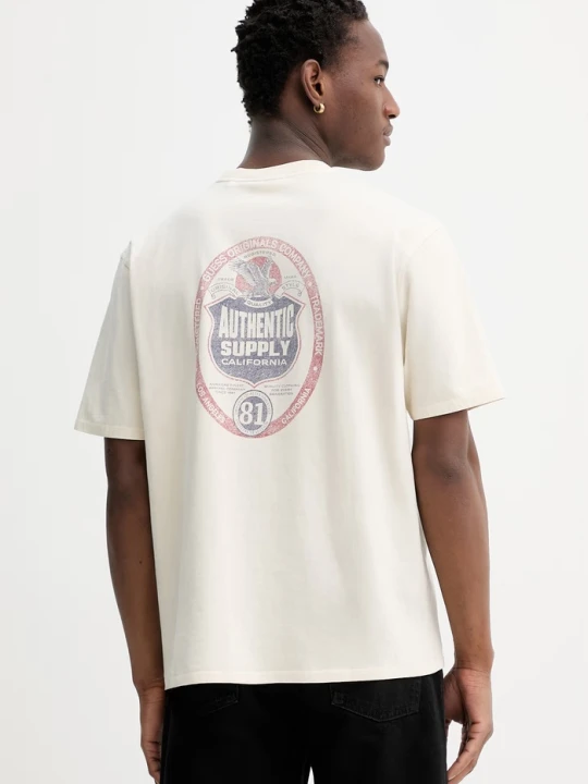 Zdjęcie produktu Guess Originals t-shirt bawełniany beżowy