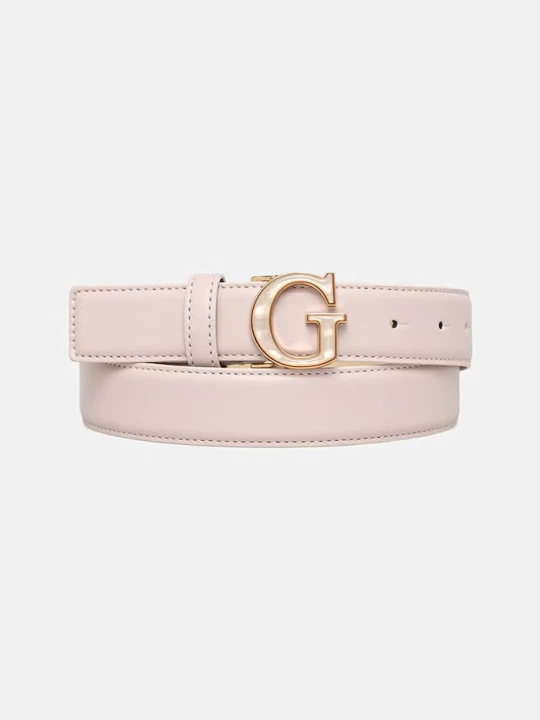 Zdjęcie produktu Guess pasek damski z imitacji skóry różowy
