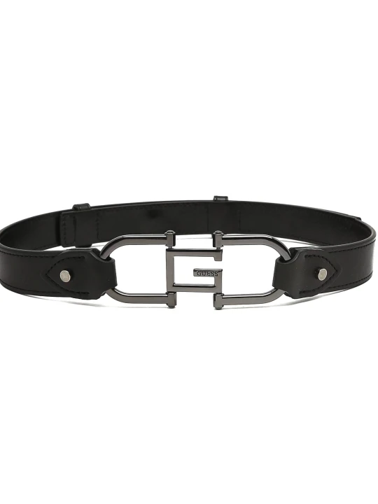 Zdjęcie produktu Guess Pasek ALVA ADJUST | z dodatkiem skóry czarny