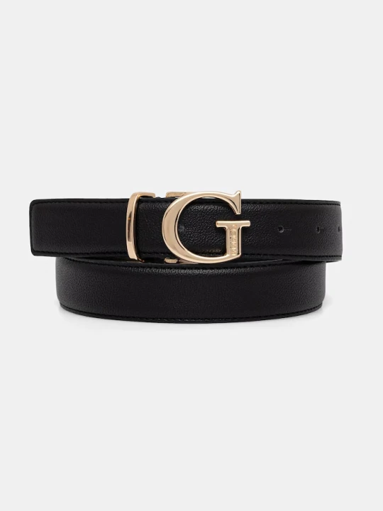 Zdjęcie produktu Guess pasek dziecięcy z imitacji skóry BIANCA czarny