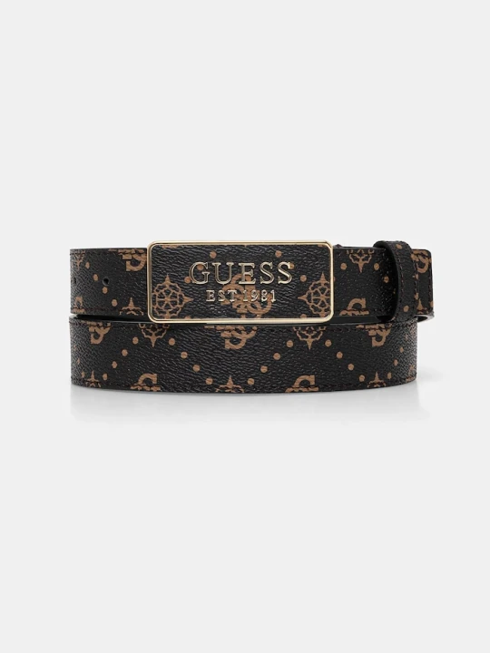 Zdjęcie produktu Guess pasek CARRIE brązowy