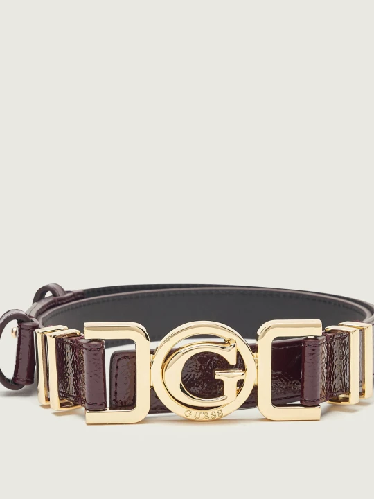 Zdjęcie produktu Guess Pasek CIRENE bordowy