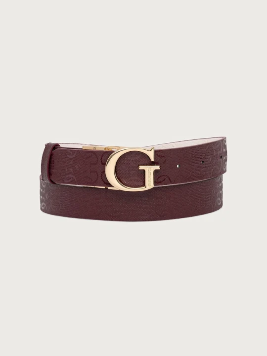 Zdjęcie produktu Guess pasek damski TAMARA bordowy