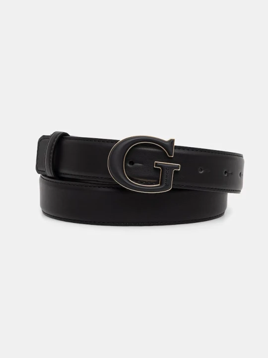 Zdjęcie produktu Guess pasek damski z imitacji skóry czarny
