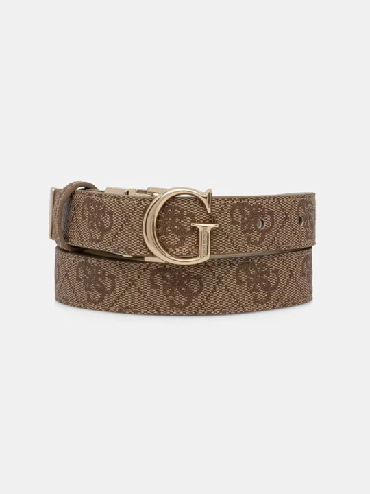 Zdjęcie produktu Guess pasek dwustronny damski LEONA beżowy