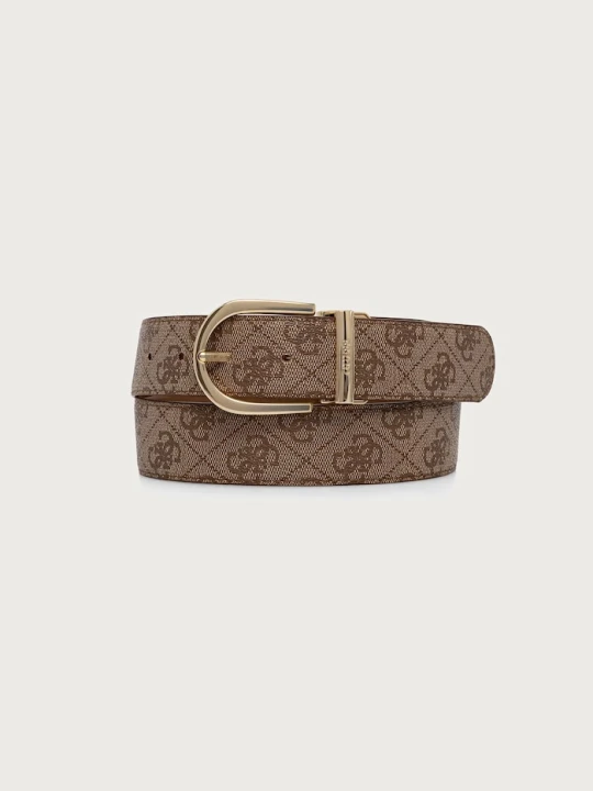 Zdjęcie produktu Guess pasek dwustronny damski YVONNE beżowy