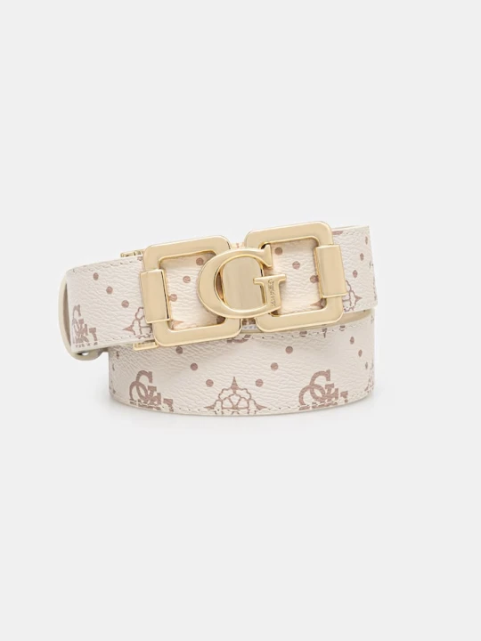 Zdjęcie produktu Guess pasek damski z imitacji skóry EMELIE beżowy