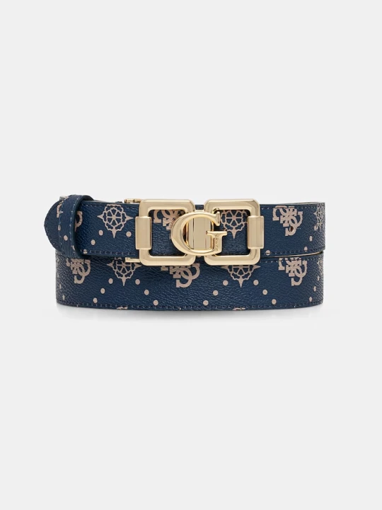 Zdjęcie produktu Guess pasek damski z imitacji skóry EMELIE granatowy
