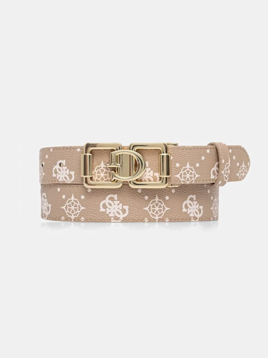 Zdjęcie produktu Guess pasek damski z imitacji skóry EMELIE beżowy