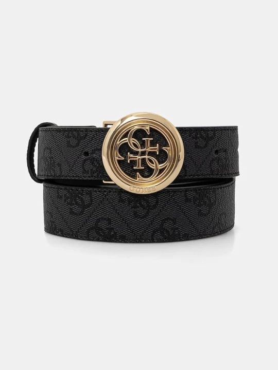 Zdjęcie produktu Guess pasek damski z imitacji skóry JANIE szary