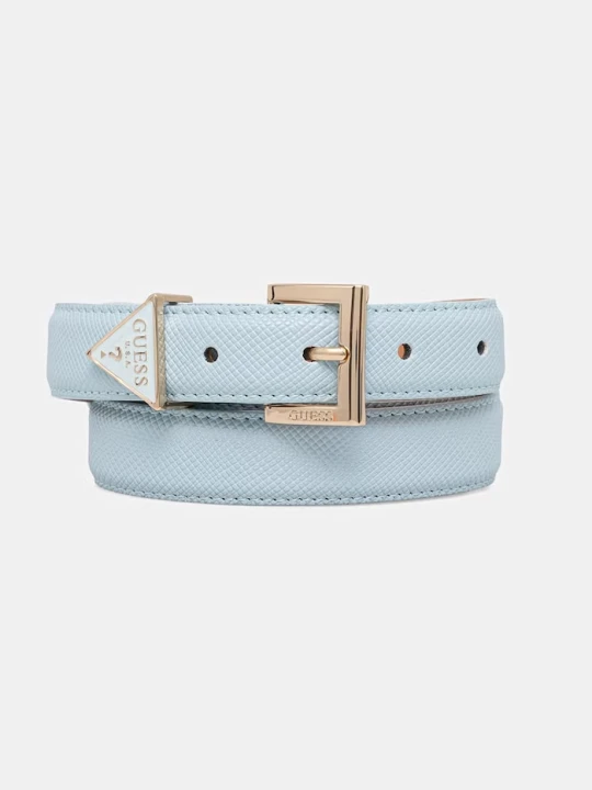 Zdjęcie produktu Guess pasek damski z imitacji skóry NOELLE niebieski
