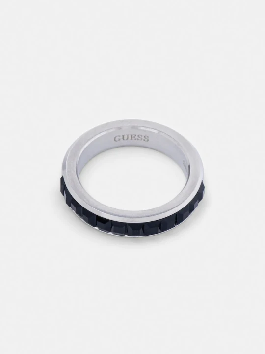 Zdjęcie produktu Guess pierścionek ECLIPSE NOIR srebrny