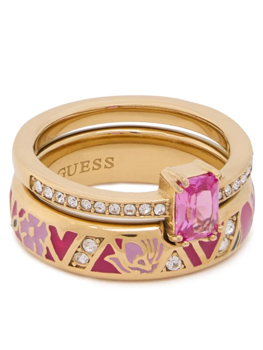 Zdjęcie produktu Guess Pierścionek JUBR06 421JW Złoty