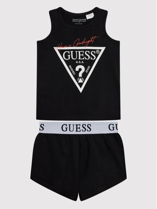 Zdjęcie produktu Guess Piżama J1BG00 J1311 Czarny Regular Fit