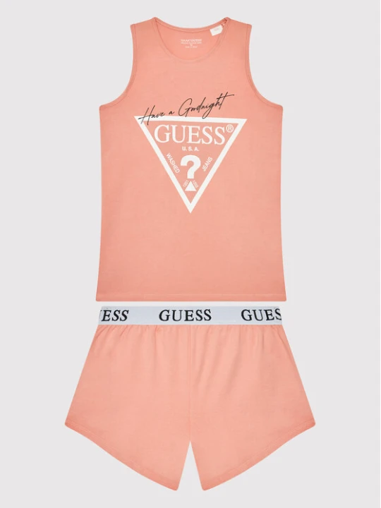 Zdjęcie produktu Guess Piżama J1BG00 J1311 Różowy Regular Fit