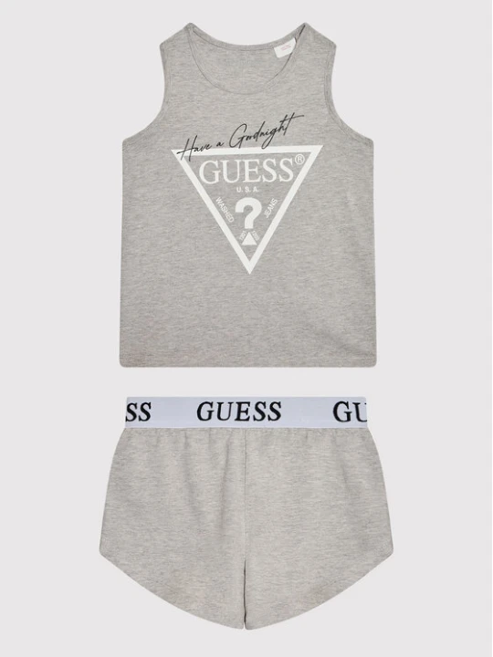 Zdjęcie produktu Guess Piżama J1BG00 J1311 Szary Regular Fit