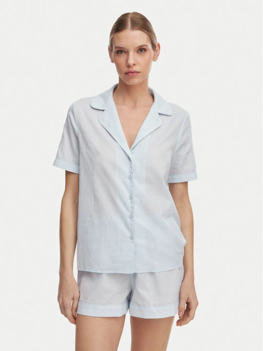 Zdjęcie produktu Guess Piżama O6GX00 WN011 Niebieski jasny Regular Fit