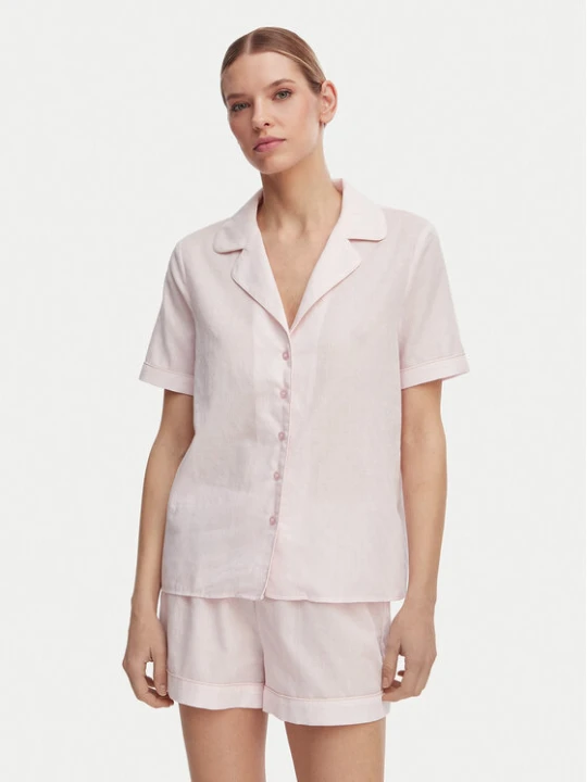 Zdjęcie produktu Guess Piżama O6GX00 WN011 Różowy jasny Regular Fit