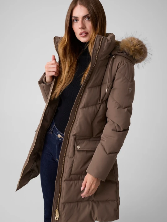 Zdjęcie produktu GUESS Płaszcz New Fatema brązowy