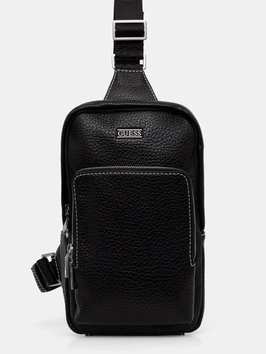 Zdjęcie produktu Guess plecak miejski męski z imitacji skóry BOSTON czarny