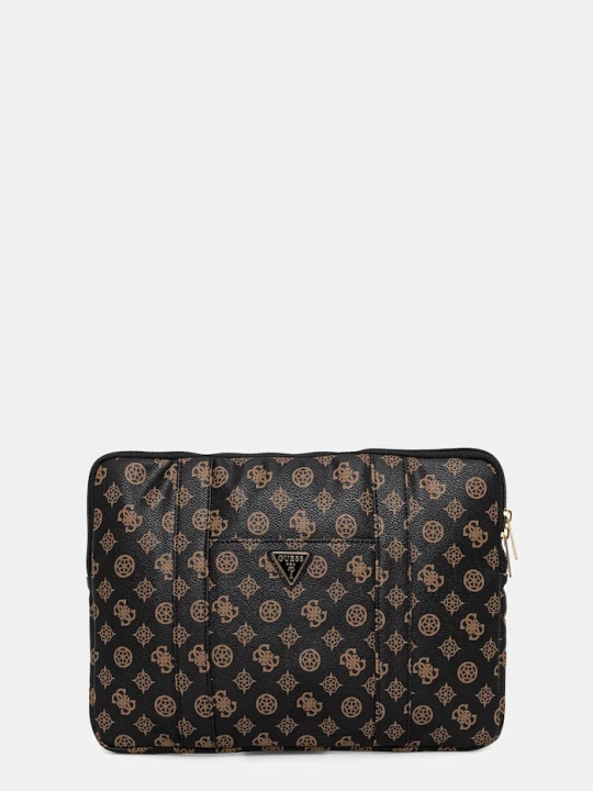Zdjęcie produktu Guess pokrowiec na laptopa 14" brązowy