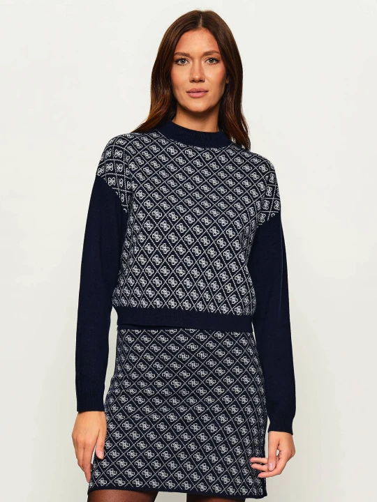 Zdjęcie produktu GUESS Półgolf AUBREY | Loose fit | z dodatkiem wełny