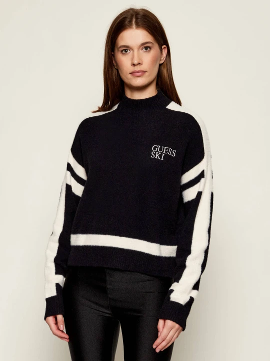 Zdjęcie produktu GUESS Półgolf KAMILA | Relaxed fit czarny