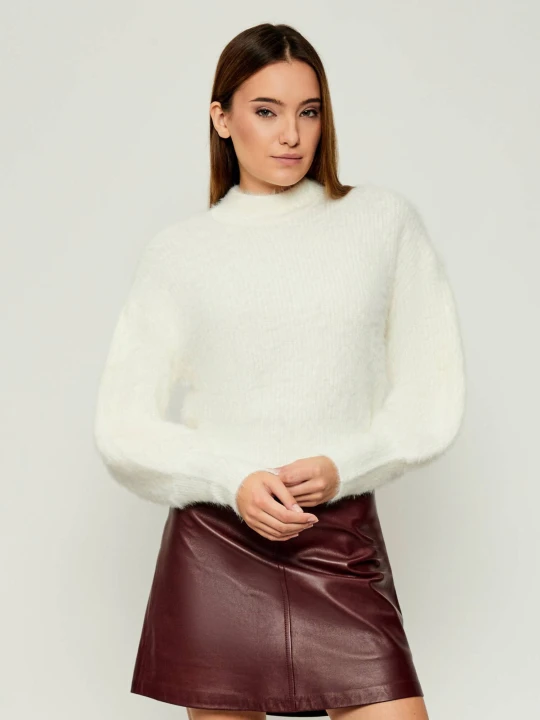 Zdjęcie produktu GUESS Półgolf KEYLA ecru