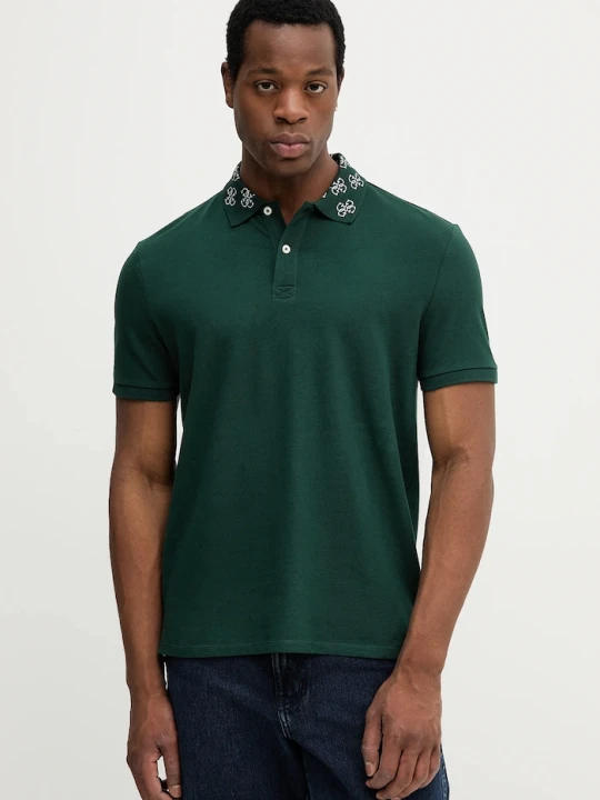 Zdjęcie produktu Guess polo bawełniane zielony