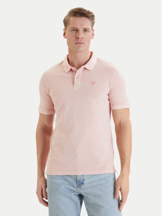 Zdjęcie produktu Guess Polo F6GP03 K9WF1 Pomarańczowy Slim Fit