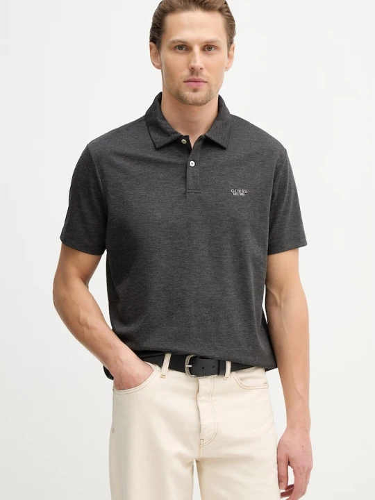Zdjęcie produktu Guess polo HEATHER szary