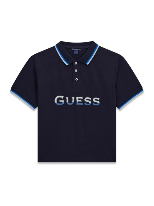 Zdjęcie produktu Guess Polo L6GP00 KADZ4 Granatowy Relaxed Fit