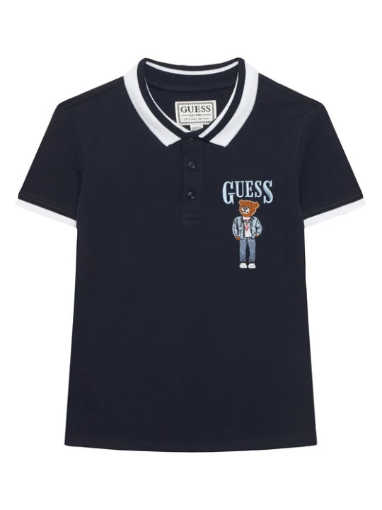 Zdjęcie produktu Guess Polo L6RP01 KBV51 Granatowy Regular Fit