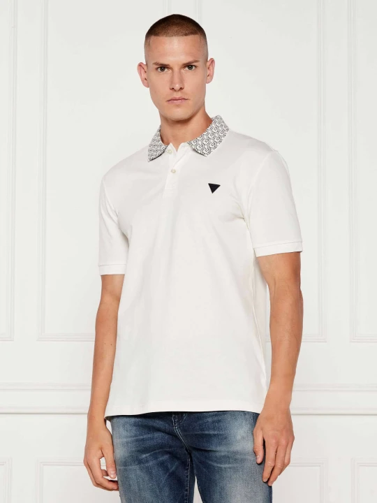 Zdjęcie produktu GUESS Polo LYLE | Slim Fit biały