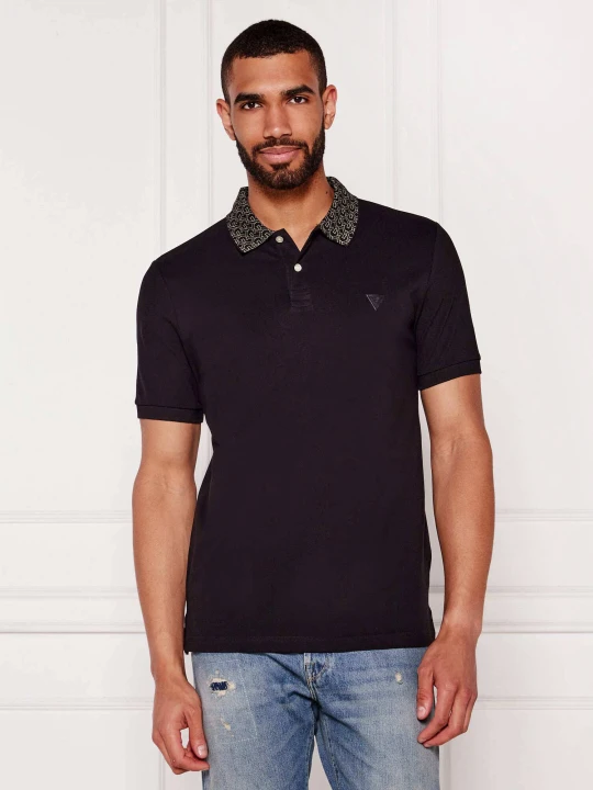 Zdjęcie produktu GUESS Polo LYLE | Slim Fit czarny