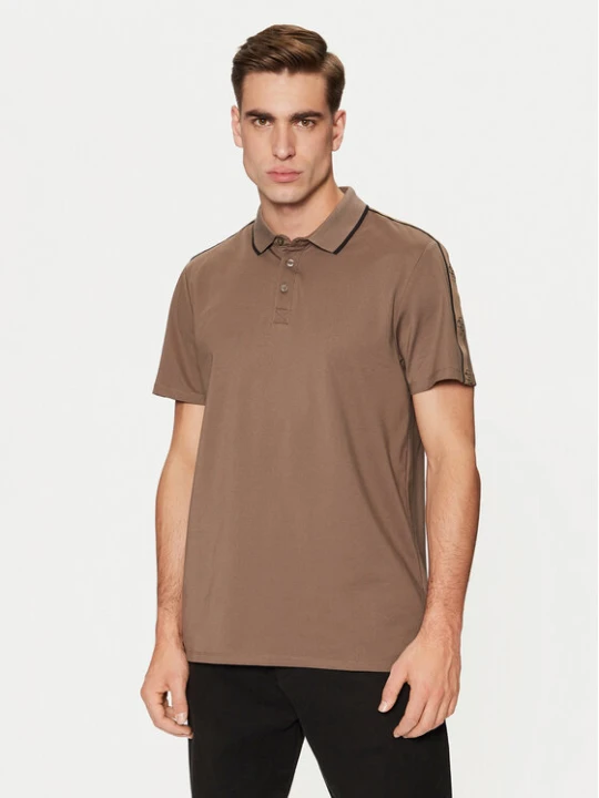 Zdjęcie produktu Guess Polo M4YP40 KARS0 Brązowy Regular Fit