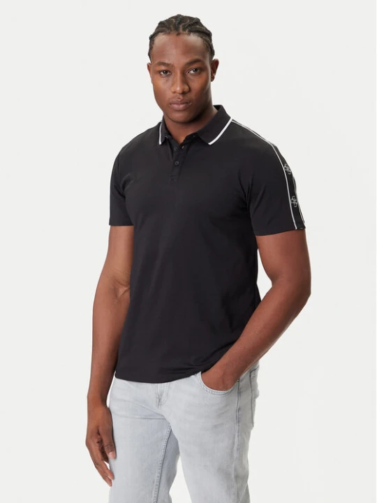 Zdjęcie produktu Guess Polo M4YP40 KARS0 Czarny Regular Fit